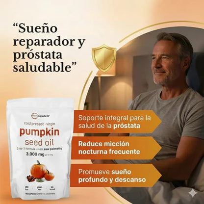 Pumpkin-Apoya tu Salud Prostática y fortalece tu cabello desde hoy