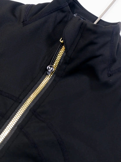 Spring Thin Stand Collar Fitted Jacket Zipper Running Sports Coat Fitness Yoga Top, Women'S Casual Outerwear